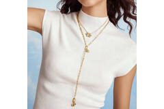  Pop Charms - Argent / GP 14 carats - 40cm